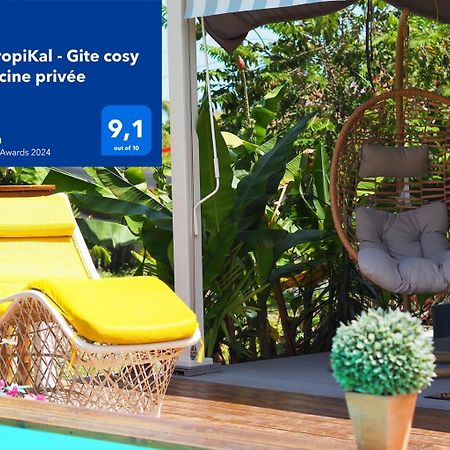 Gite cosy climatisé avec piscine privée Petit-Canal Extérieur photo