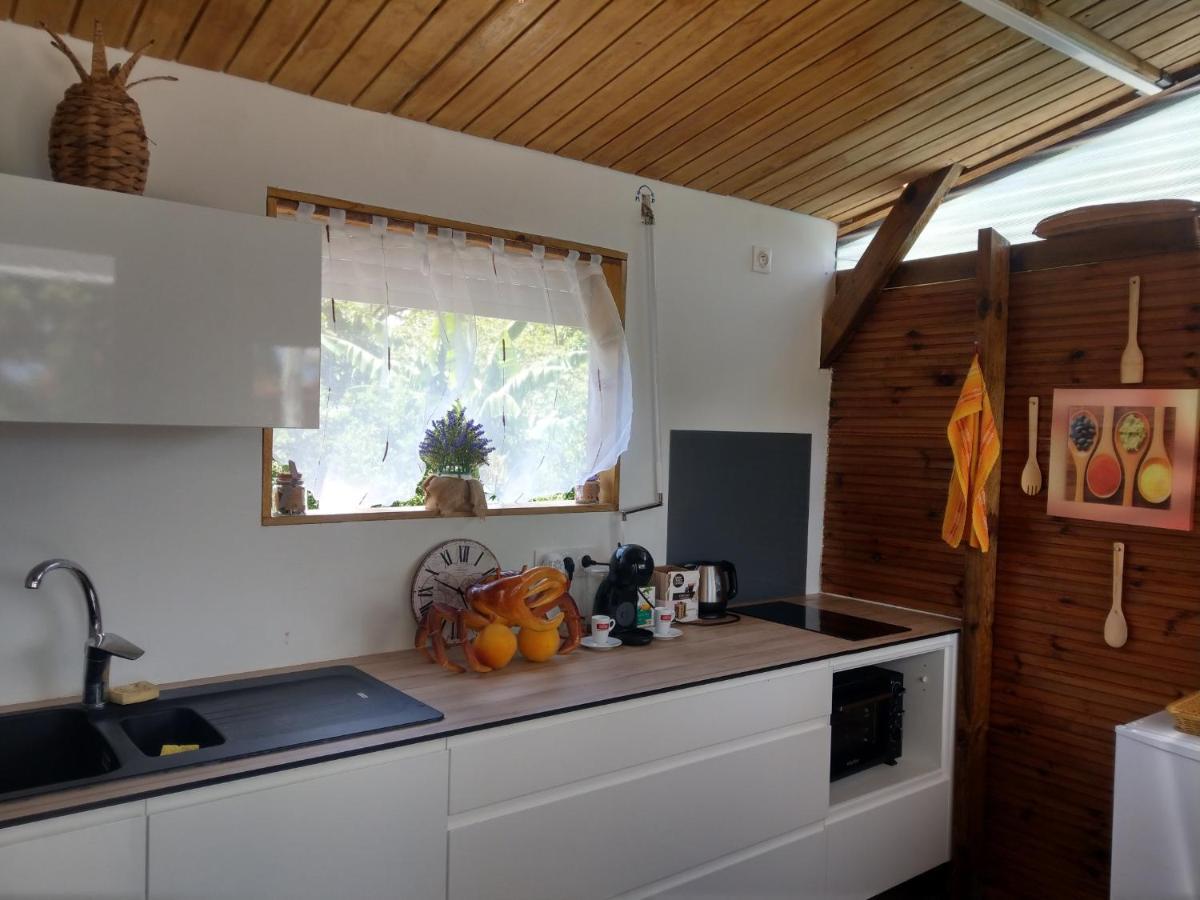 Gite cosy climatisé avec piscine privée Petit-Canal Extérieur photo