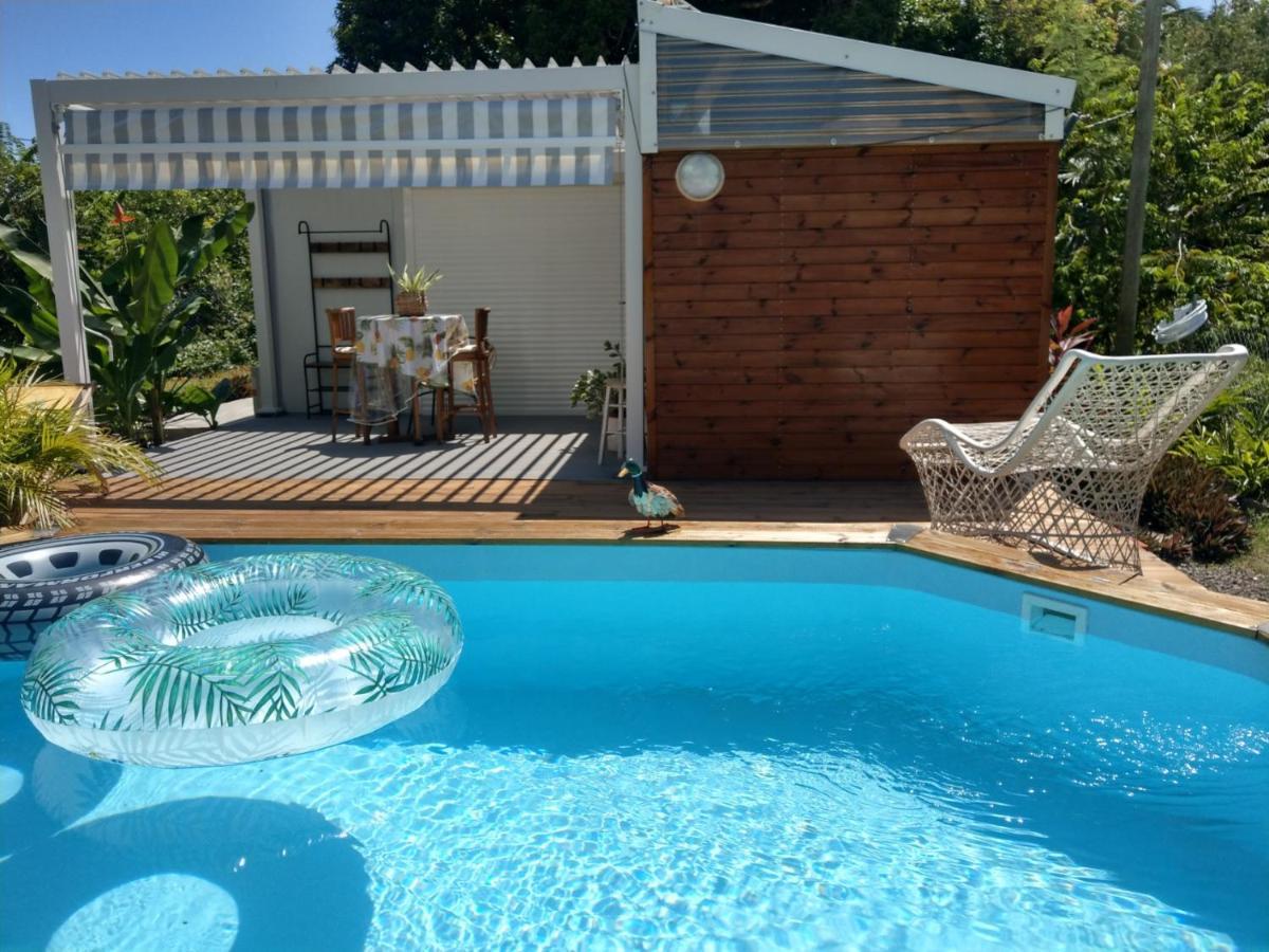 Gite cosy climatisé avec piscine privée Petit-Canal Extérieur photo